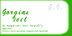 gorgias veil business card